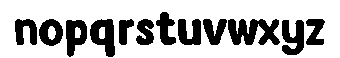 Kiddelo Fill Font LOWERCASE