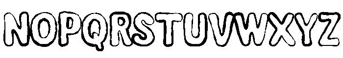 Kiddelo Outline Font UPPERCASE