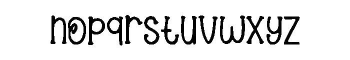 Kiddie_Art Font LOWERCASE