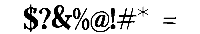 Kiddie Font OTHER CHARS