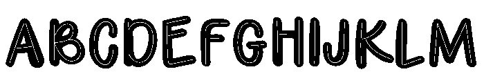KiddieDoodles-3 Font UPPERCASE