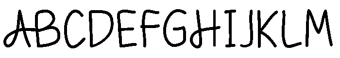 Kiddo Crafts Regular Font UPPERCASE