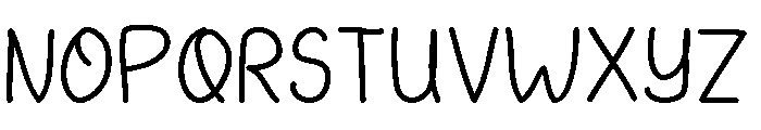 Kiddo Crafts Regular Font UPPERCASE