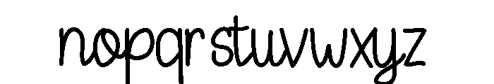 Kiddo Crafts Regular Font LOWERCASE