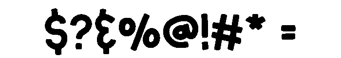 Kiddo Handmade Regular Font OTHER CHARS
