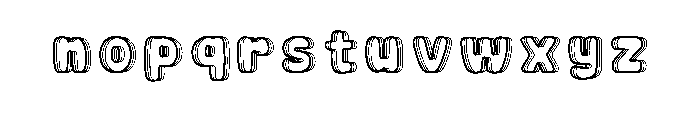 Kiddy Doodle Regular Font LOWERCASE