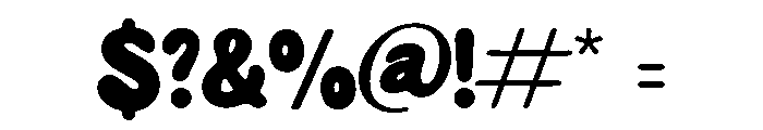 Kiddy Vibe Regular Font OTHER CHARS