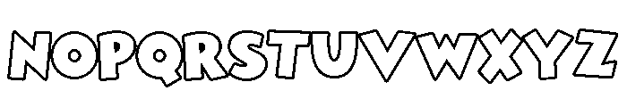 Kidmon Outline Regular Font UPPERCASE