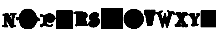 Kidnap Rainbow CF Font LOWERCASE