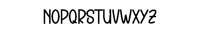 Kidness Font LOWERCASE