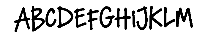 Kidoodle Font UPPERCASE