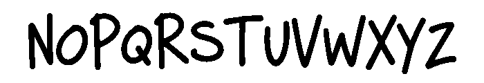 Kidoodle Font UPPERCASE