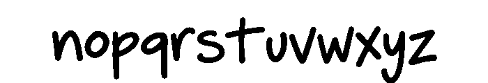 Kidoodle Font LOWERCASE