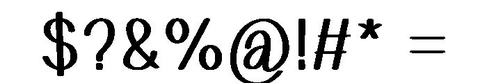 Kidos Notes Font OTHER CHARS