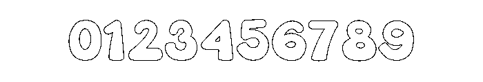 Kidpop Outline Font OTHER CHARS