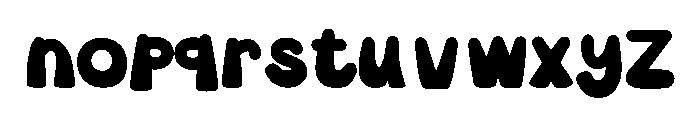 Kidpop Font LOWERCASE