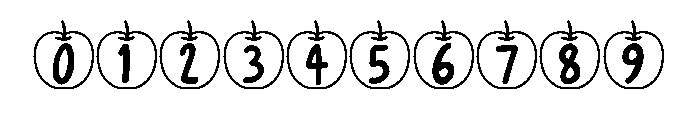 Kids Apple Font OTHER CHARS