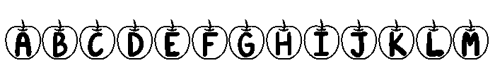 Kids Apple Font UPPERCASE