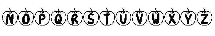 Kids Apple Font UPPERCASE