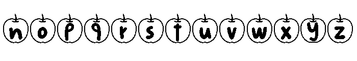 Kids Apple Font LOWERCASE