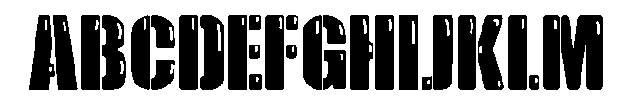Kids Army Bubble Font UPPERCASE