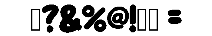 Kids Bubbly Regular Font OTHER CHARS
