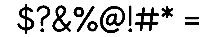 Kids Crayon Font OTHER CHARS