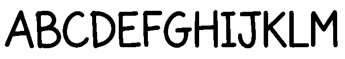 Kids Crayon Font UPPERCASE