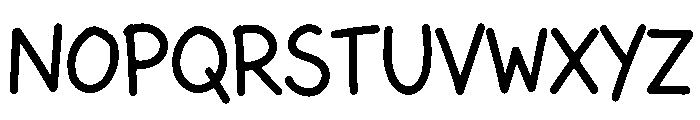 Kids Crayon Font UPPERCASE