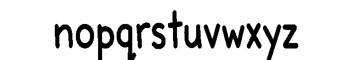 Kids Crayon Font LOWERCASE