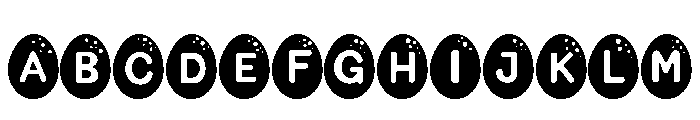 Kids Easter Egg Font UPPERCASE
