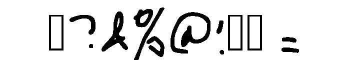 Kids Indra Handwritting Regular Font OTHER CHARS