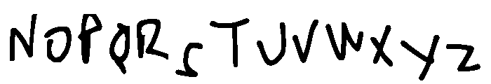 Kids Indra Handwritting Regular Font UPPERCASE