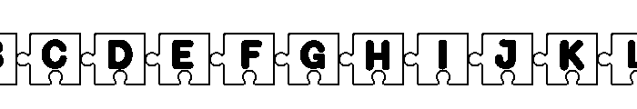 Kids Letter Jigsaw FONT