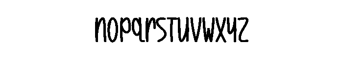 Kids Mimosan Font UPPERCASE