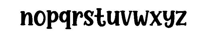 Kids Moon Font LOWERCASE