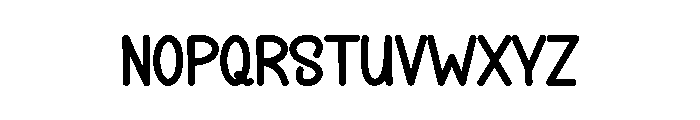 Kids Morning Font LOWERCASE