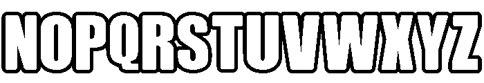 Kids School Outline Regular Font UPPERCASE