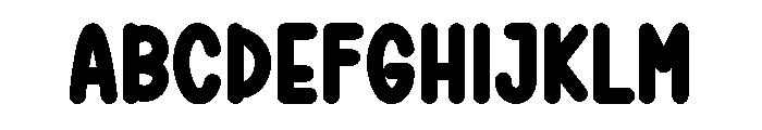 Kids School Pink Font UPPERCASE