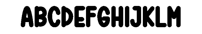 Kids School Yellow Font UPPERCASE