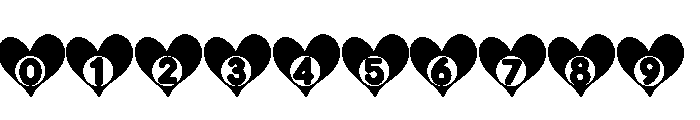 Kids Valentine Heart Font OTHER CHARS