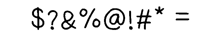 KidsChalk Font OTHER CHARS
