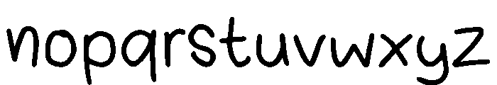 KidsChalk Font LOWERCASE