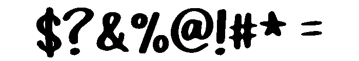 KidsMarker Font OTHER CHARS
