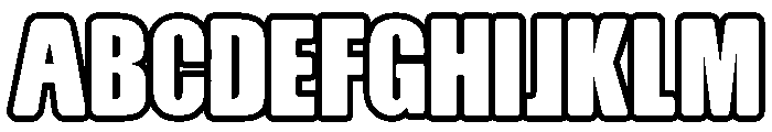 KidsSchoolOutline-Regular Font UPPERCASE
