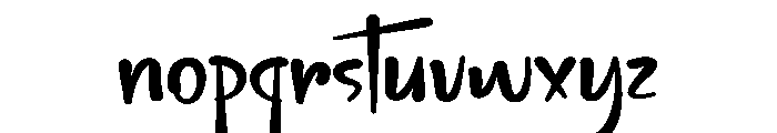 Kikita Satlights Font LOWERCASE