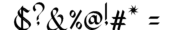 Kileydot Hollow Font OTHER CHARS