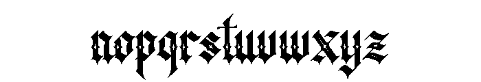 Kileydot Hollow Font LOWERCASE