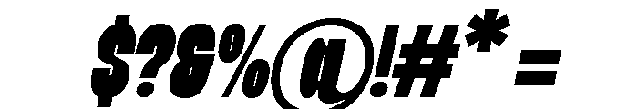 Kilgar Italic Font OTHER CHARS