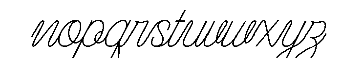 Kimbely-Regular Font LOWERCASE